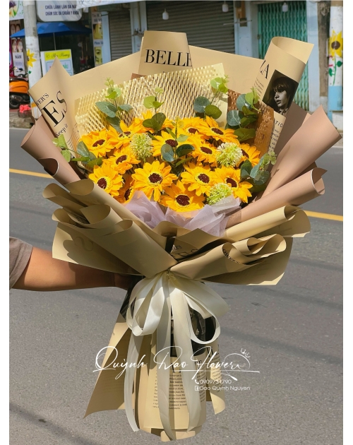 Bó hoa hướng dương tặng tri ân 