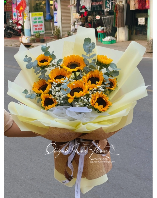 Hoa hướng dương tặng sinh nhật, chúc mừng 