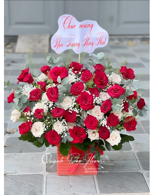 Giỏ hoa khai trương rẻ đẹp tại bình dương 