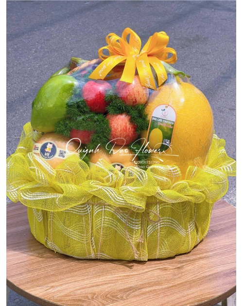 Giỏ trái cây màu vàng thủ Đức 