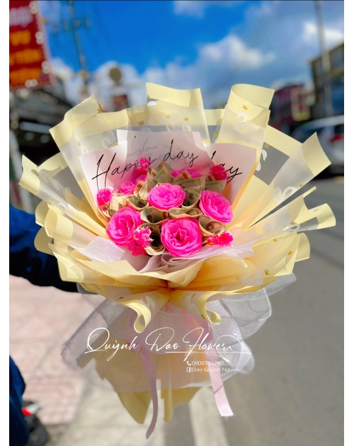 Bó hoa tiền 10k nhỏ xinh 