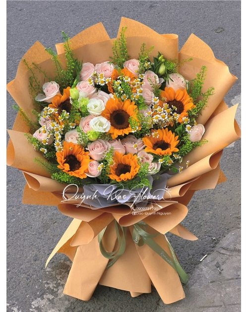 Hoa tốt nghiệp bó to