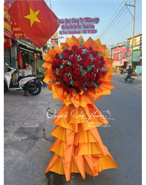 Hoa chúc mừng lễ khởi công 