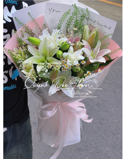 Bó hoa ly thủ Đức 