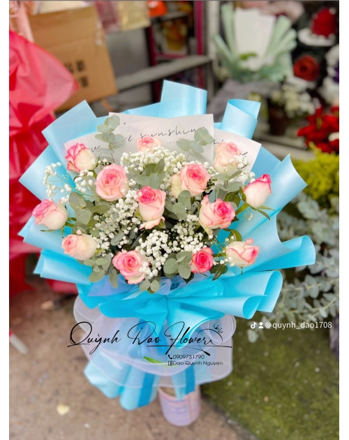 Bó hoa Hồng tặng tốt nghiệp , tri ân 