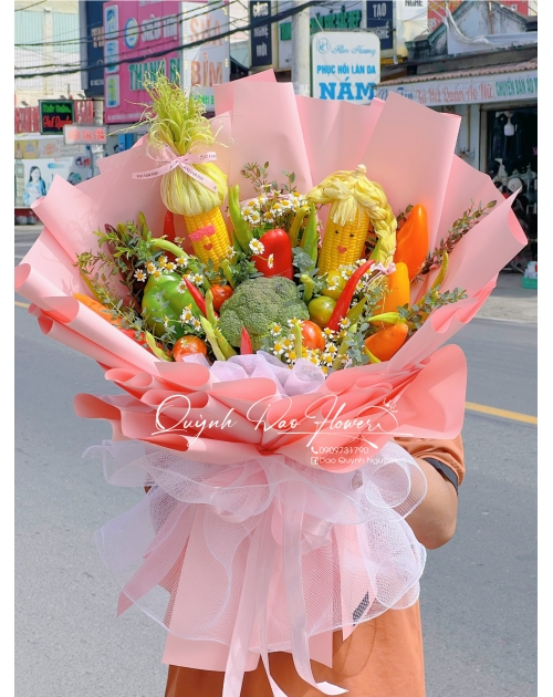 Bó hoa rau củ quả