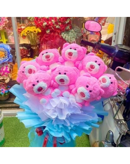 Bó hoa gấu dâu khổng lồ 