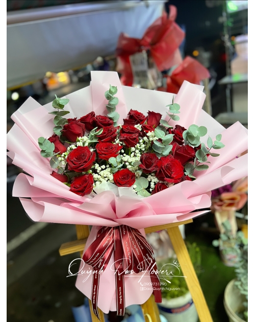Bó hoa hồng ecudor đẹp 