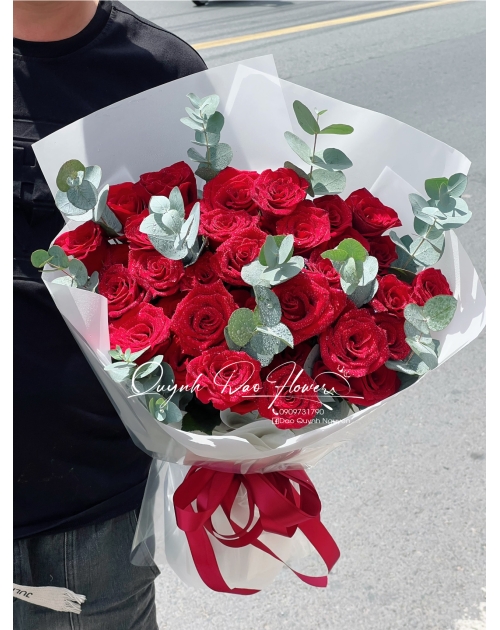 Bó hoa hồng đỏ gò vấp 
