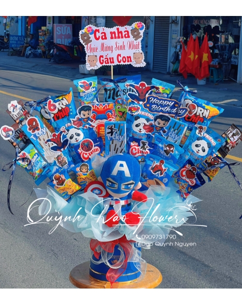 Hộp bánh kẹo siêu nhân cho bé