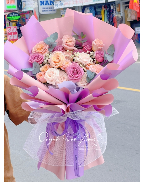 Bó hoa Hồng tím đẹp 
