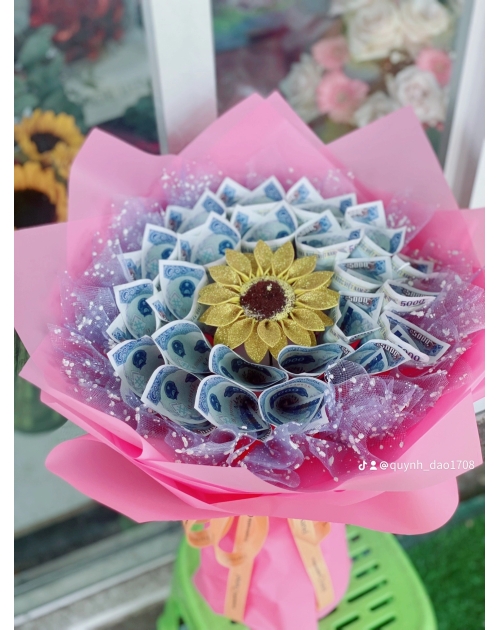 Bó hoa tiền 5k nhỏ gọn giá rẻ