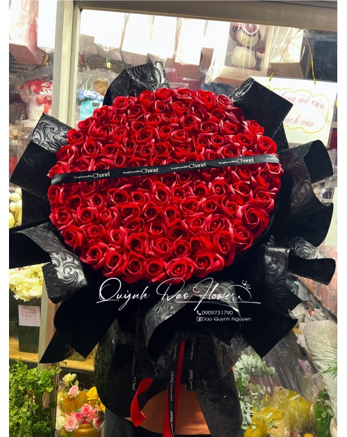 Bó hoa 99 bông tròn