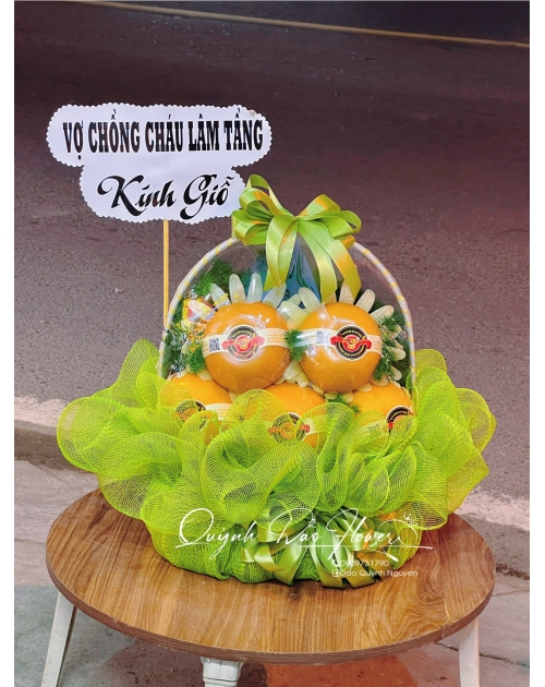Giỏ trái cây kính giỗ, kính viếng đi đám giỗ, tang lễ