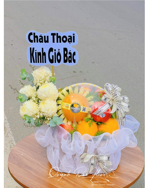 Giỏ trái cây đi đám giỗ tại dĩ an 