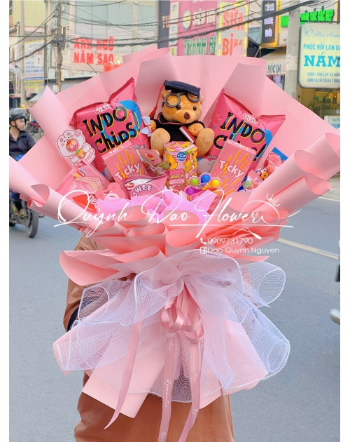 Hoa bánh kẹo tốt nghiệp 