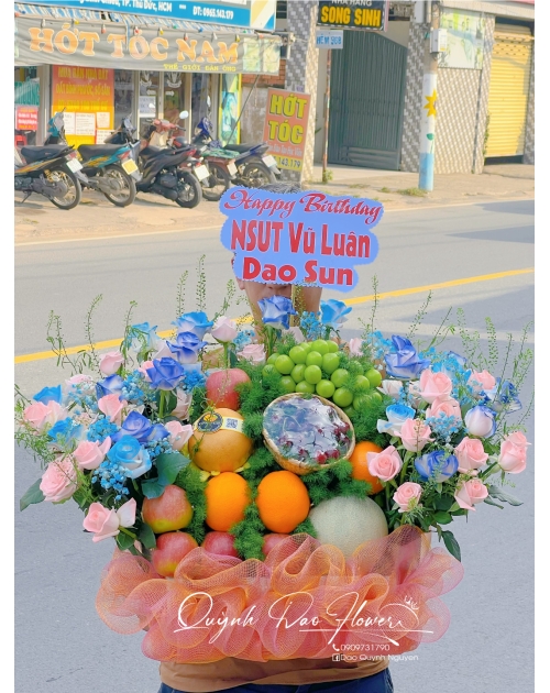 Giỏ trái cây to, tặng sinh nhật, khai trương 