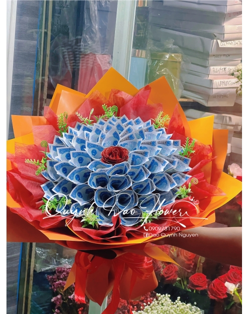 Bó hoa tiền thủ Đức 