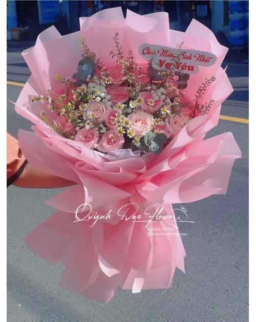 Bó hoa tặng vk 