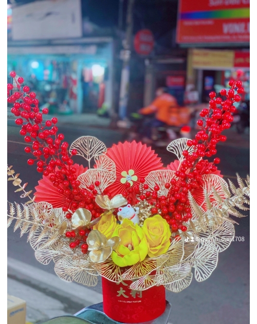 Bình đào đông Tết đẹp rẻ