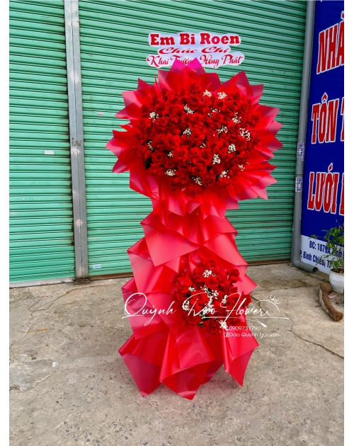 Kệ hoa full đỏ