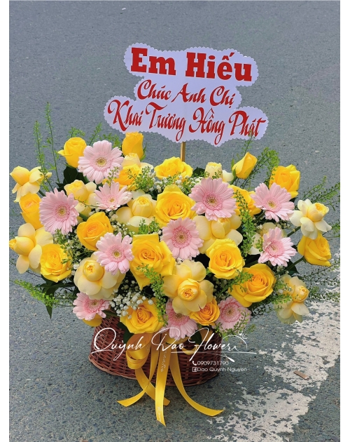 Giỏ hoa thuận an