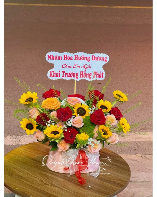Giỏ hoa khai trương 