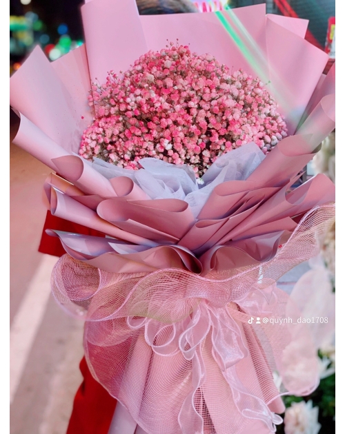 Bó hoa bi tươi màu Hồng 