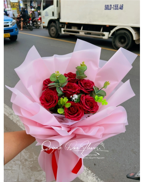 Bó hoa sáp nhỏ
