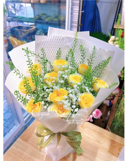 Bó hoa hồng vàng Victor  thủ Đức 