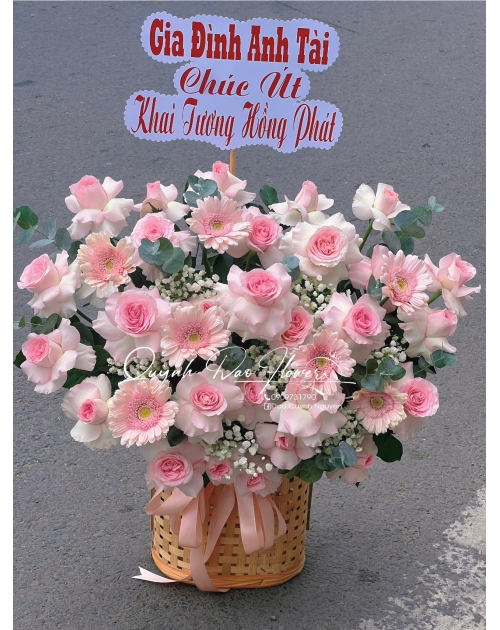Giỏ hoa tri ân