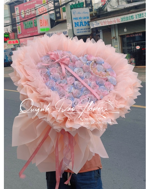 Bó hoa trái tim galaxy