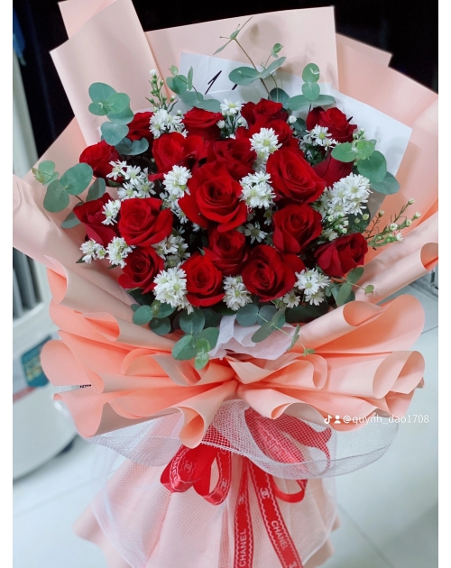 Bó hoa Hồng đỏ tặng bạn