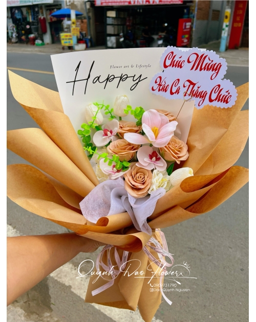 Bó hoa sáp tặng chúc mừng 