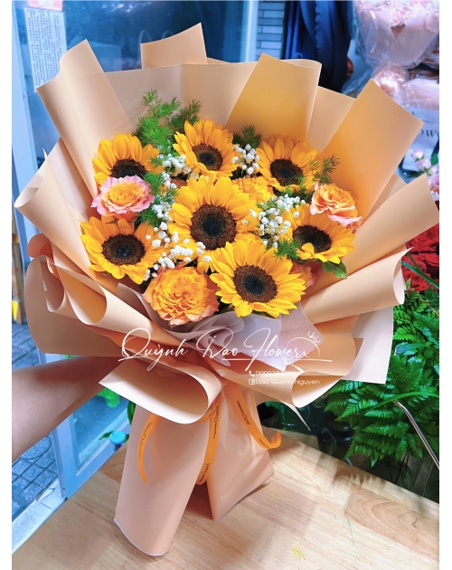 Bó hoa hướng dương hội nghị