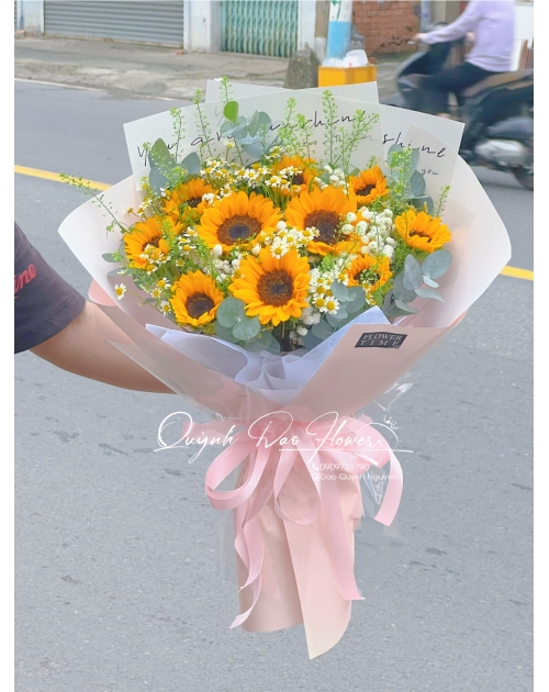 Hoa hướng dương mix cúc tana