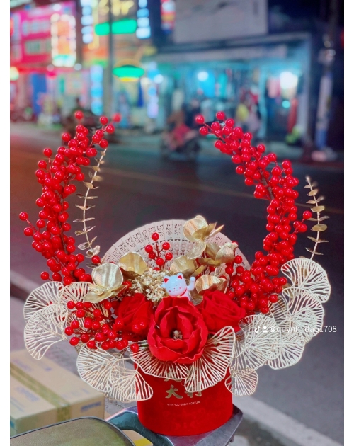 Bình đào đông Tết đẹp rẻ
