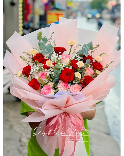 Bó hoa Hồng mix rẻ đẹp 