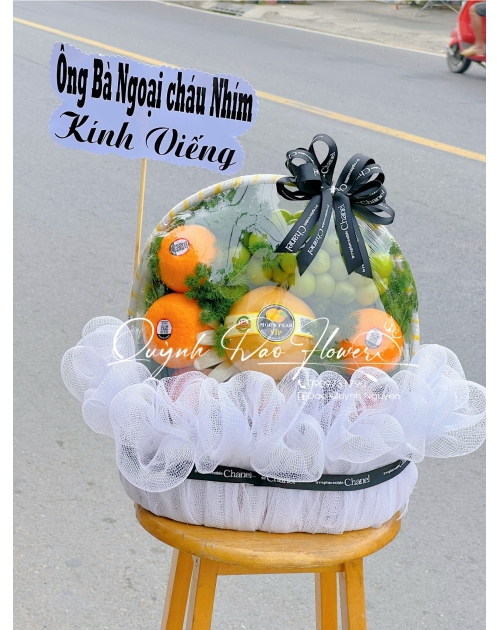 Giỏ trái cây thành kính phân ưu 