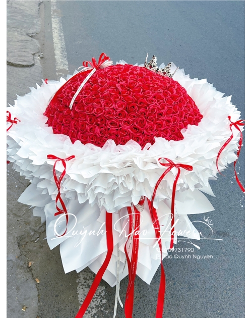 Bó hoa Hồng sáp 350 bông