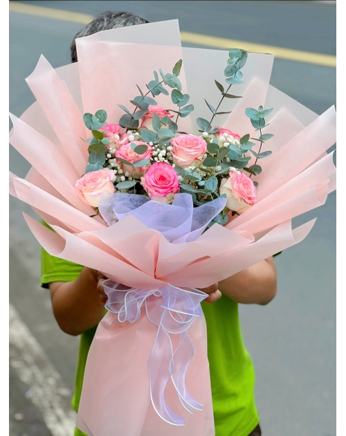 Bó hoa hồng nhỏ xinh rẻ đẹp 