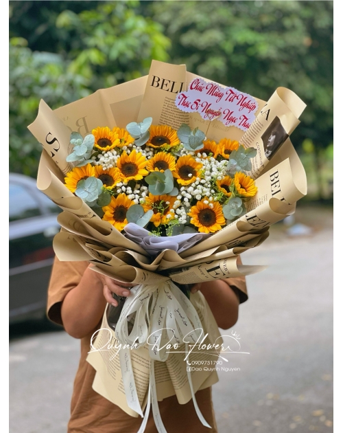 Bó hoa tốt nghiệp thạc sỹ 