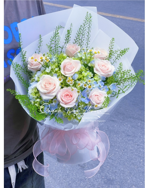 Hoa Tú cầu xanh bình dương 