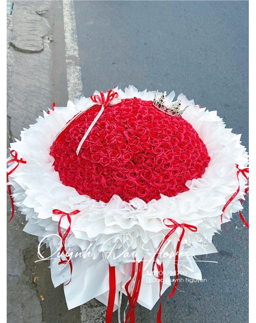 Bó hoa Hồng sáp 350 bông