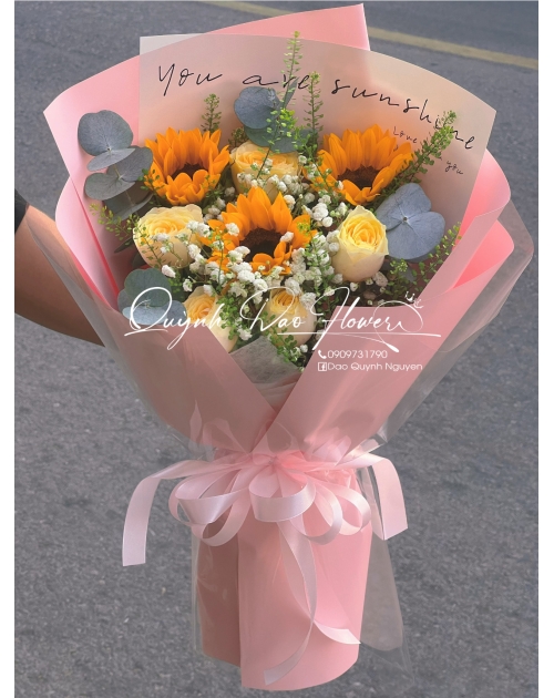 Bó hoa chúc mừng 