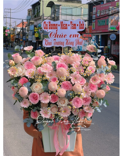 Giỏ hoa to tone paster