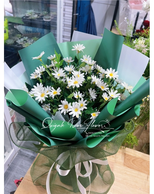 Hoa lụa cúc họa mi