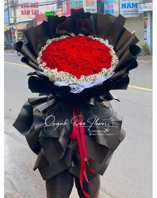 Bó hoa hồng đỏ 99 bông tại quận 2