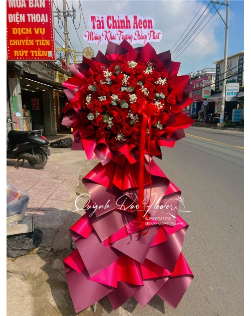 Kệ hoa khai trương Vĩnh Phú , thuận an , bình dương 