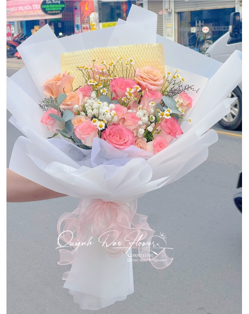 Bó hoa hồng mix  tại thủ Đức 